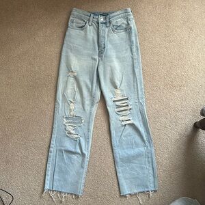 High Rise Straight Leg Jeans